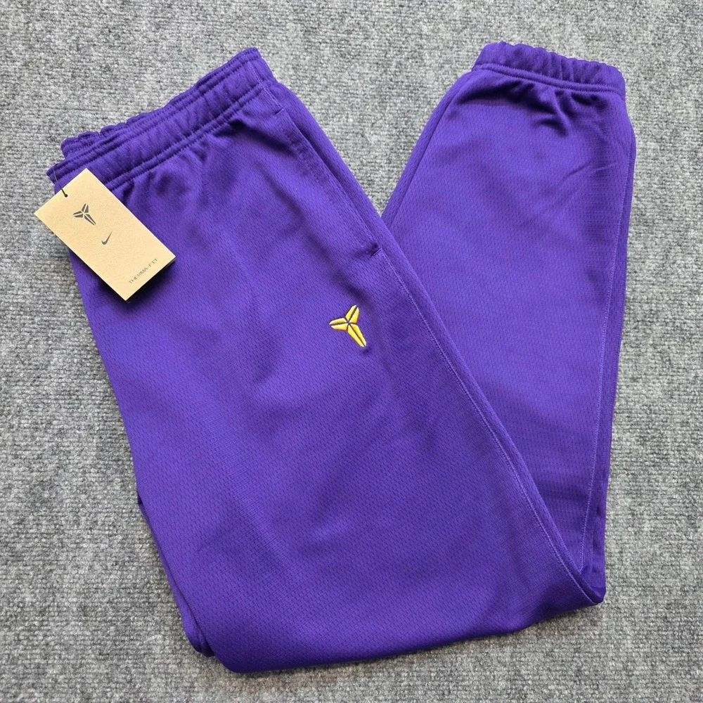 Nike Kobe Bryant Mamba Therma-FIT Basketball SweatPants Purple HJ8113-547 Sz XL